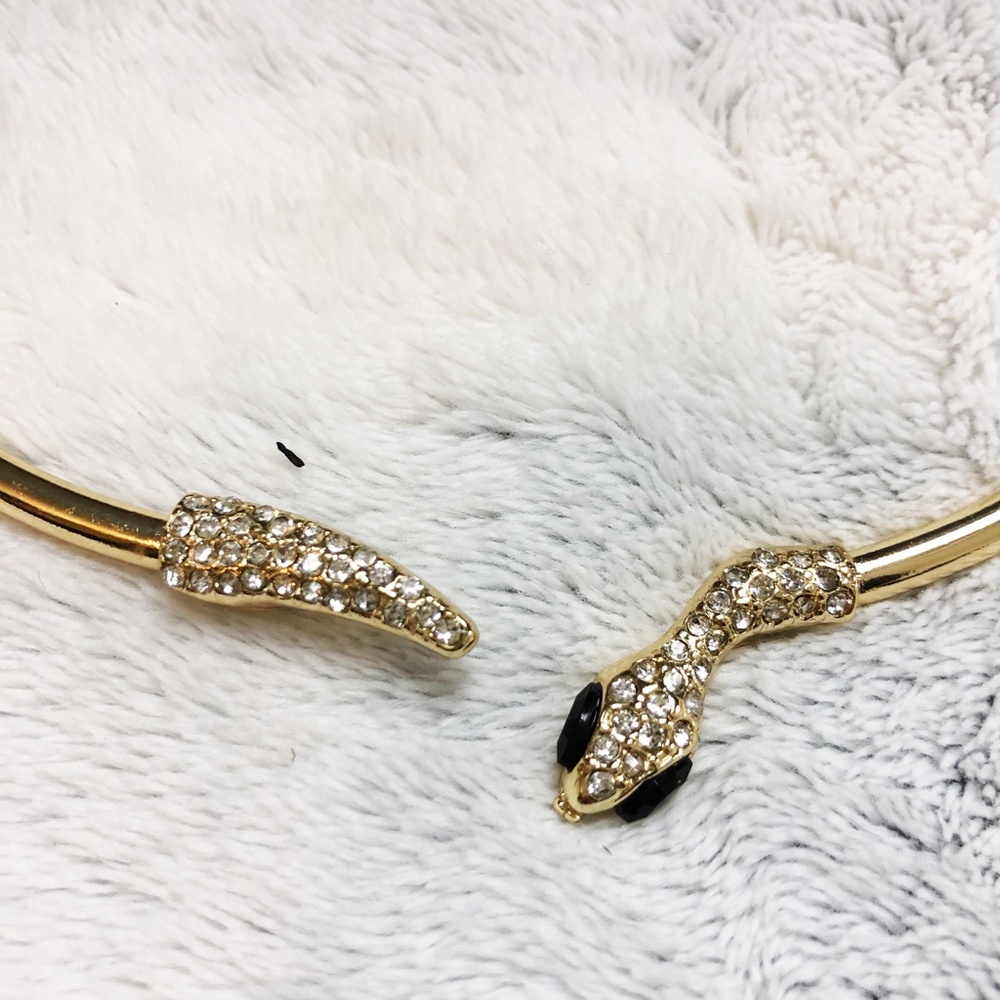 Snake Choker Gold Toned